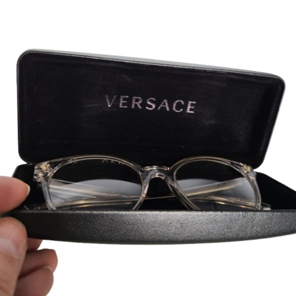 Versace Prescription Glasses Clear Frame MOD3291 Cat eye and Versace Case - Picture 16 of 16